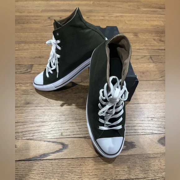 Converse All Star Utility Green/Teak/White Mens 10 Women’s 12 - Picture 4 of 15